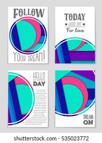 Abstract vector layout background set. For art template design, list, page, mockup brochure theme style, banner, idea, cover, booklet, print, flyer, book, blank, card, ad, sign, sheet, a4.