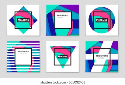 Abstract vector layout background set. For art template design, list, page, mockup brochure theme style, banner, idea, cover, booklet, print, flyer, book, blank, card, ad, sign, sheet, a4.