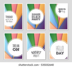 Abstract vector layout background set. For art template design, list, page, mockup brochure theme style, banner, idea, cover, booklet, print, flyer, book, blank, card, ad, sign, sheet, a4.