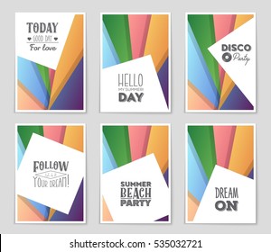 Abstract vector layout background set. For art template design, list, page, mockup brochure theme style, banner, idea, cover, booklet, print, flyer, book, blank, card, ad, sign, sheet, a4.