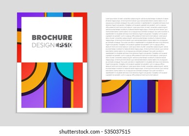 Abstract vector layout background set. For art template design, list, page, mockup brochure theme style, banner, idea, cover, booklet, print, flyer, book, blank, card, ad, sign, sheet, a4.
