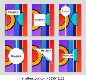 Abstract vector layout background set. For art template design, list, page, mockup brochure theme style, banner, idea, cover, booklet, print, flyer, book, blank, card, ad, sign, sheet, a4.