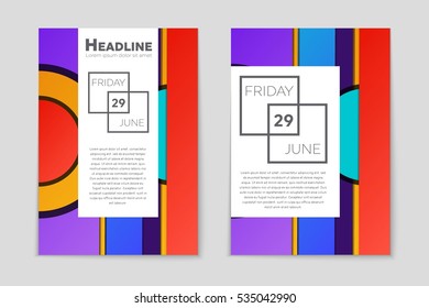Abstract vector layout background set. For art template design, list, page, mockup brochure theme style, banner, idea, cover, booklet, print, flyer, book, blank, card, ad, sign, sheet, a4.