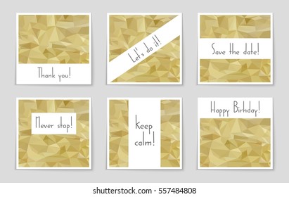 Abstract vector layout background set. For art template design, list, page, mockup brochure theme style, banner, idea, cover, booklet, print, flyer, book, blank, card, ad, sign, sheet,, a4.