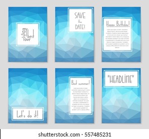 Abstract vector layout background set. For art template design, list, page, mockup brochure theme style, banner, idea, cover, booklet, print, flyer, book, blank, card, ad, sign, sheet,, a4.