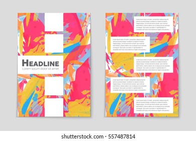 Abstract vector layout background set. For art template design, list, page, mockup brochure theme style, banner, idea, cover, booklet, print, flyer, book, blank, card, ad, sign, sheet,, a4.