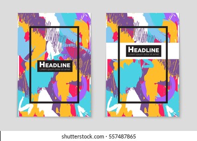 Abstract vector layout background set. For art template design, list, page, mockup brochure theme style, banner, idea, cover, booklet, print, flyer, book, blank, card, ad, sign, sheet,, a4.