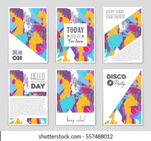 Abstract vector layout background set. For art template design, list, page, mockup brochure theme style, banner, idea, cover, booklet, print, flyer, book, blank, card, ad, sign, sheet,, a4.