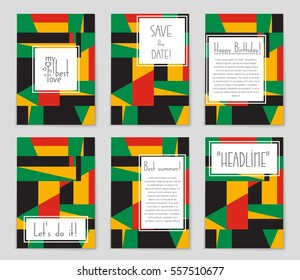 Abstract vector layout background set. For art template design, list, page, mockup brochure theme style, banner, idea, cover, booklet, print, flyer, book, blank, card, ad, sign, sheet,, a4.