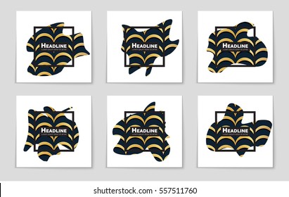 Abstract vector layout background set. For art template design, list, page, mockup brochure theme style, banner, idea, cover, booklet, print, flyer, book, blank, card, ad, sign, sheet,, a4.