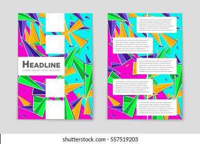 Abstract vector layout background set. For art template design, list, page, mockup brochure theme style, banner, idea, cover, booklet, print, flyer, book, blank, card, ad, sign, sheet,, a4.