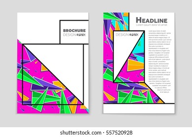 Abstract vector layout background set. For art template design, list, page, mockup brochure theme style, banner, idea, cover, booklet, print, flyer, book, blank, card, ad, sign, sheet,, a4.