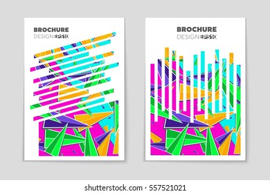 Abstract vector layout background set. For art template design, list, page, mockup brochure theme style, banner, idea, cover, booklet, print, flyer, book, blank, card, ad, sign, sheet,, a4.