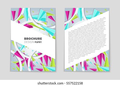 Abstract vector layout background set. For art template design, list, page, mockup brochure theme style, banner, idea, cover, booklet, print, flyer, book, blank, card, ad, sign, sheet,, a4.