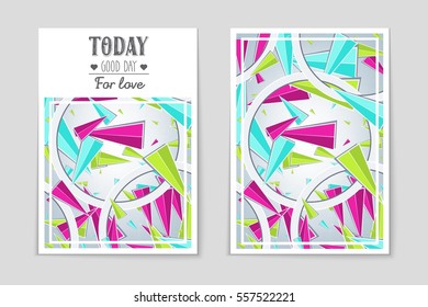 Abstract vector layout background set. For art template design, list, page, mockup brochure theme style, banner, idea, cover, booklet, print, flyer, book, blank, card, ad, sign, sheet,, a4.