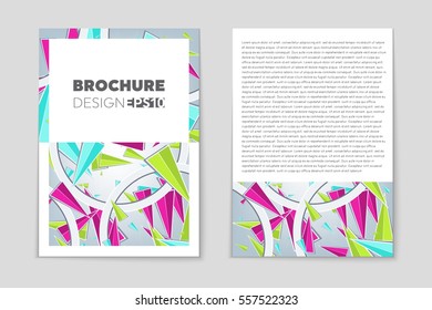 Abstract vector layout background set. For art template design, list, page, mockup brochure theme style, banner, idea, cover, booklet, print, flyer, book, blank, card, ad, sign, sheet,, a4.