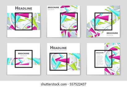 Abstract vector layout background set. For art template design, list, page, mockup brochure theme style, banner, idea, cover, booklet, print, flyer, book, blank, card, ad, sign, sheet,, a4.