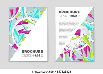Abstract vector layout background set. For art template design, list, page, mockup brochure theme style, banner, idea, cover, booklet, print, flyer, book, blank, card, ad, sign, sheet,, a4.