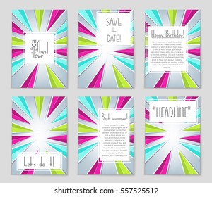 Abstract vector layout background set. For art template design, list, page, mockup brochure theme style, banner, idea, cover, booklet, print, flyer, book, blank, card, ad, sign, sheet,, a4.