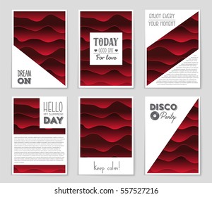 Abstract vector layout background set. For art template design, list, page, mockup brochure theme style, banner, idea, cover, booklet, print, flyer, book, blank, card, ad, sign, sheet,, a4.