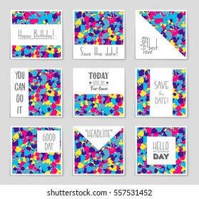 Abstract vector layout background set. For art template design, list, page, mockup brochure theme style, banner, idea, cover, booklet, print, flyer, book, blank, card, ad, sign, sheet,, a4.