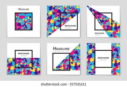 Abstract vector layout background set. For art template design, list, page, mockup brochure theme style, banner, idea, cover, booklet, print, flyer, book, blank, card, ad, sign, sheet,, a4.