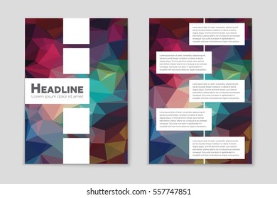 Abstract vector layout background set. For art template design, list, page, mockup brochure theme style, banner, idea, cover, booklet, print, flyer, book, blank, card, ad, sign, sheet,, a4.