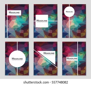 Abstract vector layout background set. For art template design, list, page, mockup brochure theme style, banner, idea, cover, booklet, print, flyer, book, blank, card, ad, sign, sheet,, a4.