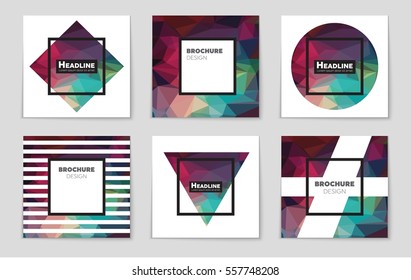 Abstract vector layout background set. For art template design, list, page, mockup brochure theme style, banner, idea, cover, booklet, print, flyer, book, blank, card, ad, sign, sheet,, a4.