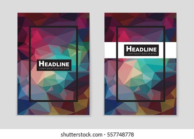 Abstract vector layout background set. For art template design, list, page, mockup brochure theme style, banner, idea, cover, booklet, print, flyer, book, blank, card, ad, sign, sheet,, a4.