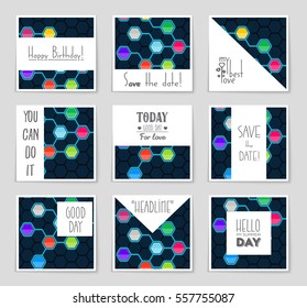 Abstract vector layout background set. For art template design, list, page, mockup brochure theme style, banner, idea, cover, booklet, print, flyer, book, blank, card, ad, sign, sheet,, a4.