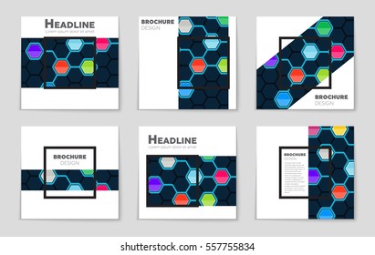 Abstract vector layout background set. For art template design, list, page, mockup brochure theme style, banner, idea, cover, booklet, print, flyer, book, blank, card, ad, sign, sheet,, a4.