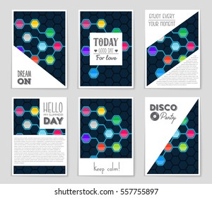 Abstract vector layout background set. For art template design, list, page, mockup brochure theme style, banner, idea, cover, booklet, print, flyer, book, blank, card, ad, sign, sheet,, a4.
