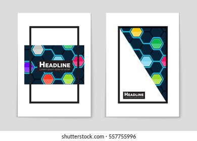 Abstract vector layout background set. For art template design, list, page, mockup brochure theme style, banner, idea, cover, booklet, print, flyer, book, blank, card, ad, sign, sheet,, a4.