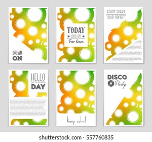 Abstract vector layout background set. For art template design, list, page, mockup brochure theme style, banner, idea, cover, booklet, print, flyer, book, blank, card, ad, sign, sheet,, a4.