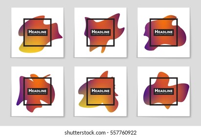 Abstract vector layout background set. For art template design, list, page, mockup brochure theme style, banner, idea, cover, booklet, print, flyer, book, blank, card, ad, sign, sheet,, a4.