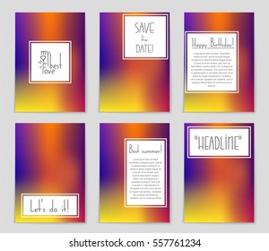 Abstract vector layout background set. For art template design, list, page, mockup brochure theme style, banner, idea, cover, booklet, print, flyer, book, blank, card, ad, sign, sheet,, a4.
