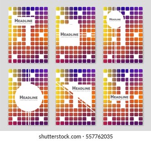 Abstract vector layout background set. For art template design, list, page, mockup brochure theme style, banner, idea, cover, booklet, print, flyer, book, blank, card, ad, sign, sheet,, a4.