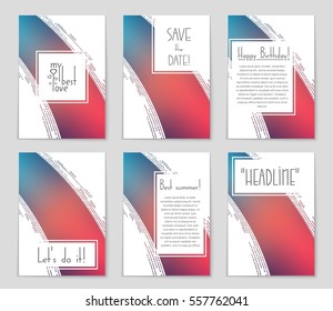 Abstract vector layout background set. For art template design, list, page, mockup brochure theme style, banner, idea, cover, booklet, print, flyer, book, blank, card, ad, sign, sheet,, a4.