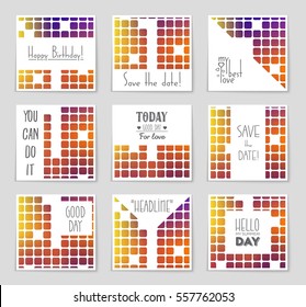 Abstract vector layout background set. For art template design, list, page, mockup brochure theme style, banner, idea, cover, booklet, print, flyer, book, blank, card, ad, sign, sheet,, a4.