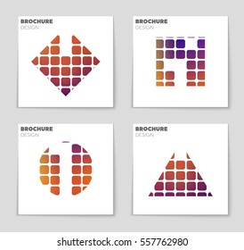 Abstract vector layout background set. For art template design, list, page, mockup brochure theme style, banner, idea, cover, booklet, print, flyer, book, blank, card, ad, sign, sheet,, a4.