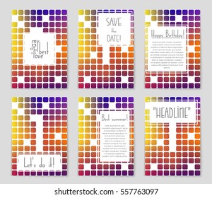Abstract vector layout background set. For art template design, list, page, mockup brochure theme style, banner, idea, cover, booklet, print, flyer, book, blank, card, ad, sign, sheet,, a4.