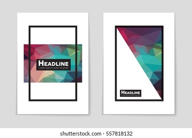 Abstract vector layout background set. For art template design, list, page, mockup brochure theme style, banner, idea, cover, booklet, print, flyer, book, blank, card, ad, sign, sheet,, a4.