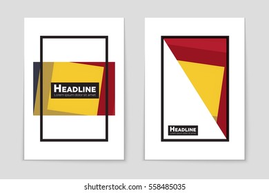 Abstract vector layout background set. For art template design, list, front page, mockup brochure theme style, banner, idea, cover, booklet, print, flyer, book, blank, card, ad, sign, sheet,, a4.