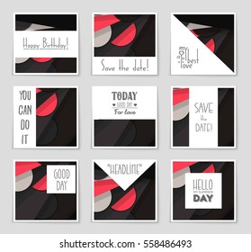 Abstract vector layout background set. For art template design, list, front page, mockup brochure theme style, banner, idea, cover, booklet, print, flyer, book, blank, card, ad, sign, sheet,, a4.
