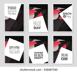 Abstract vector layout background set. For art template design, list, front page, mockup brochure theme style, banner, idea, cover, booklet, print, flyer, book, blank, card, ad, sign, sheet,, a4.