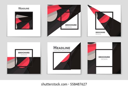 Abstract vector layout background set. For art template design, list, front page, mockup brochure theme style, banner, idea, cover, booklet, print, flyer, book, blank, card, ad, sign, sheet,, a4.