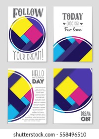 Abstract vector layout background set. For art template design, list, front page, mockup brochure theme style, banner, idea, cover, booklet, print, flyer, book, blank, card, ad, sign, sheet,, a4.