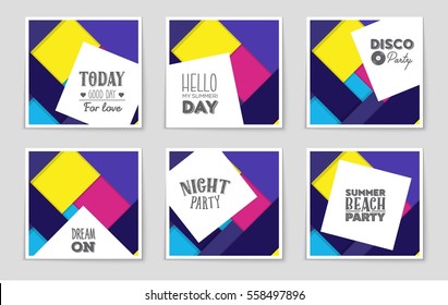 Abstract vector layout background set. For art template design, list, front page, mockup brochure theme style, banner, idea, cover, booklet, print, flyer, book, blank, card, ad, sign, sheet,, a4.