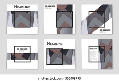 Abstract vector layout background set. For art template design, list, front page, mockup brochure theme style, banner, idea, cover, booklet, print, flyer, book, blank, card, ad, sign, sheet,, a4.